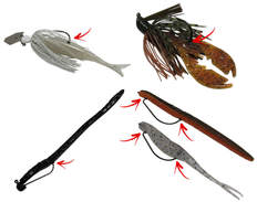 Bait Pegs to keep soft plastics rigged on your hook