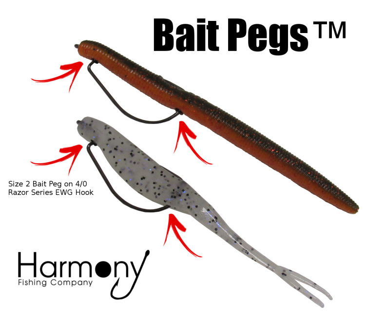 Harmony Fishing - Weight Pegs for Lead or Tungsten Worm/Flipping Weights (8  P
