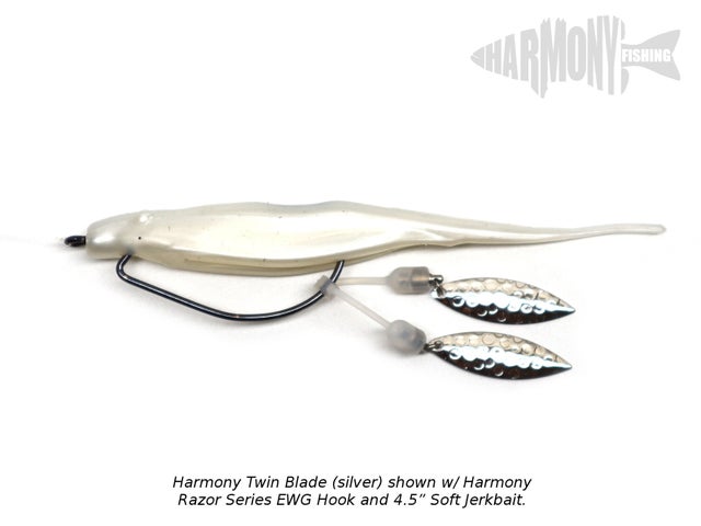 Harmony Fishing – Twin Blade Slip-On Spinner Blades for fishing