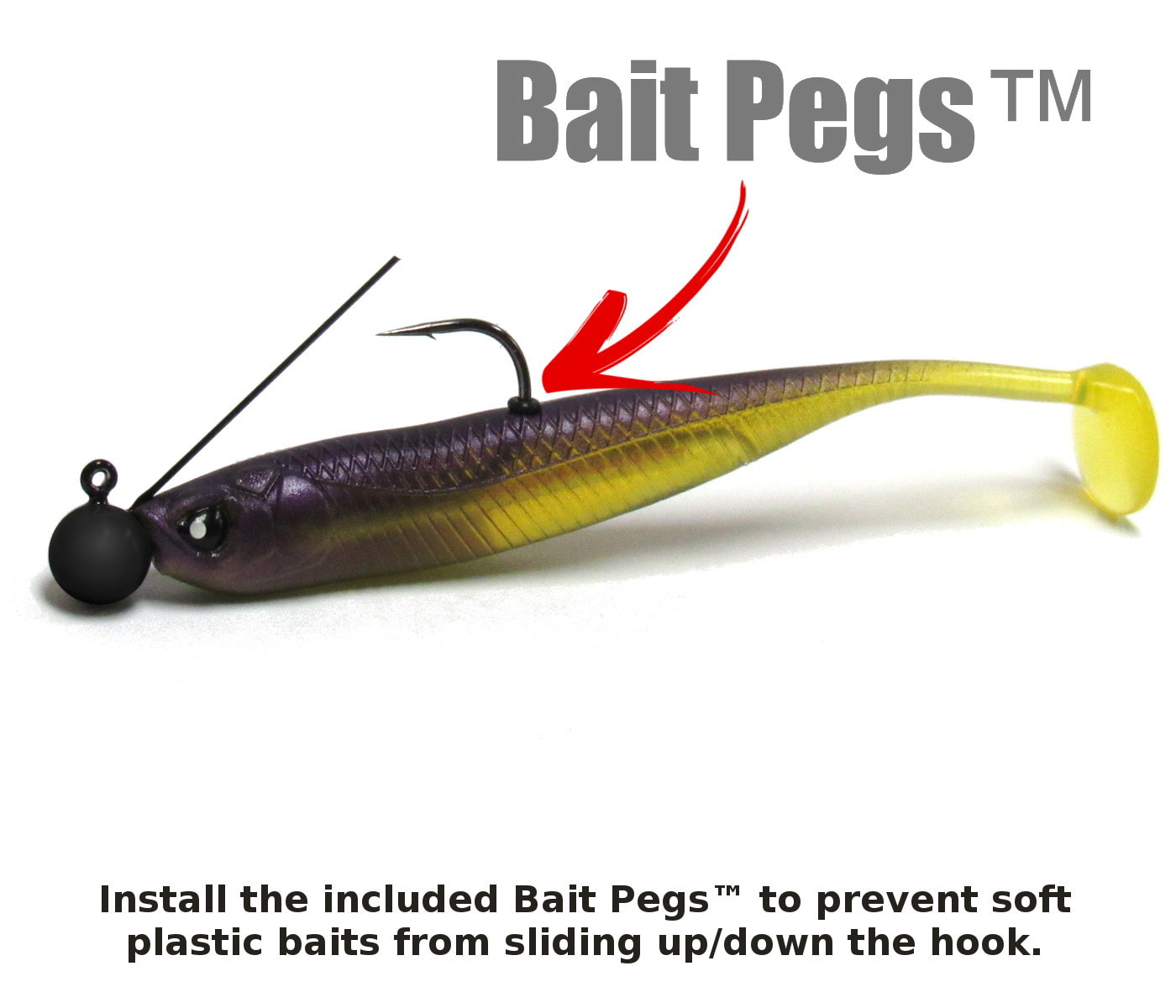 Pre-Rigged Jig Head Fishing Lures, Weedless Bass Baits for