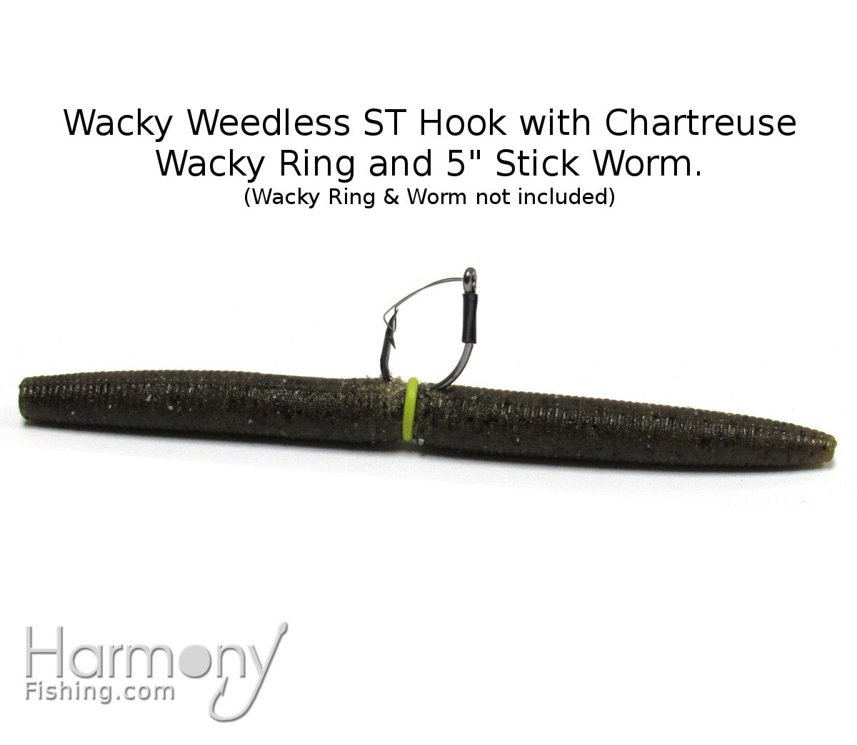 Harmony Fishing - Razor Series Wacky Weedless WG Hooks (Size 1/0 (25 Pack))  