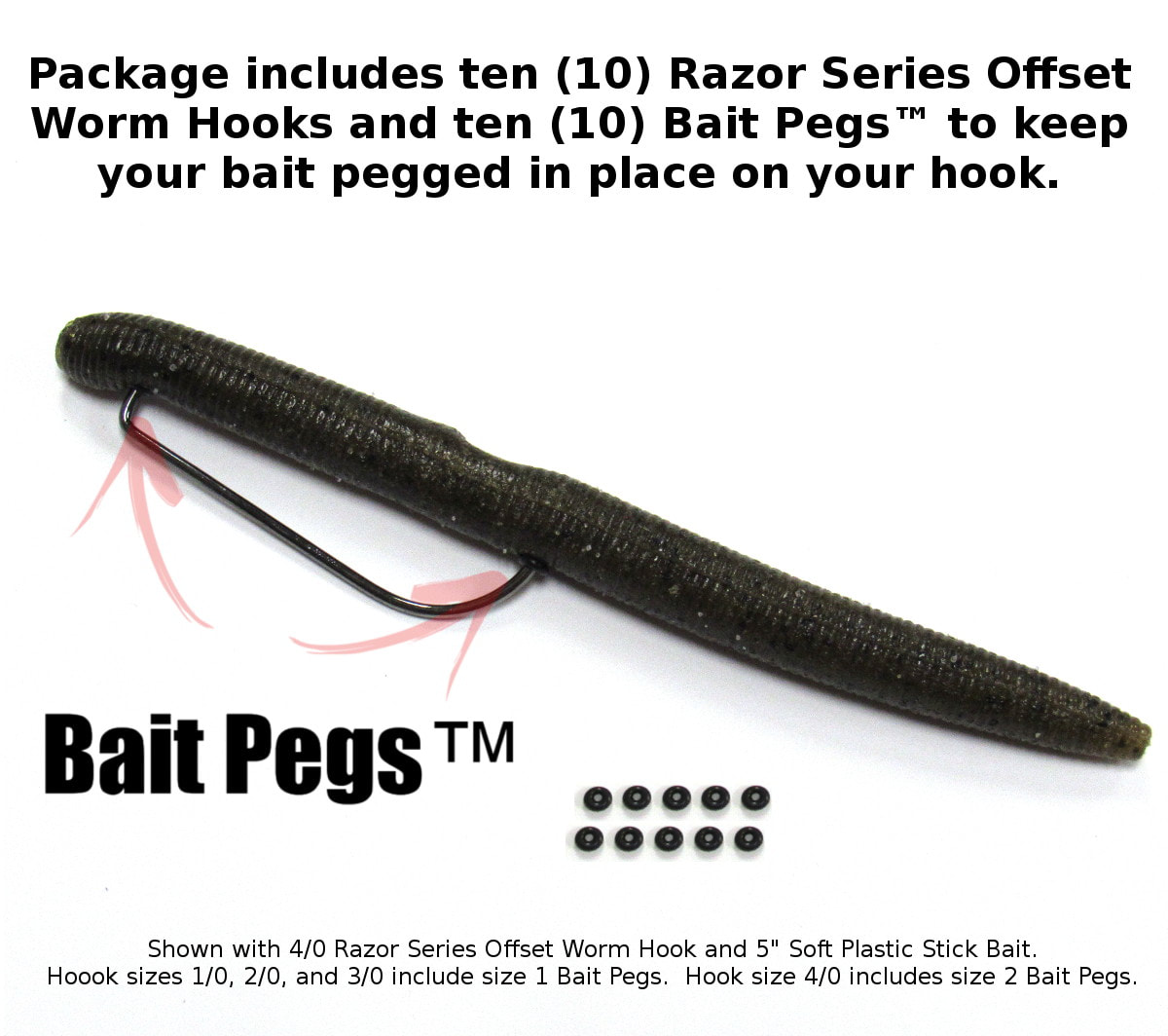 5 per pack fishing Bait Rigs Size 4 1 pack 