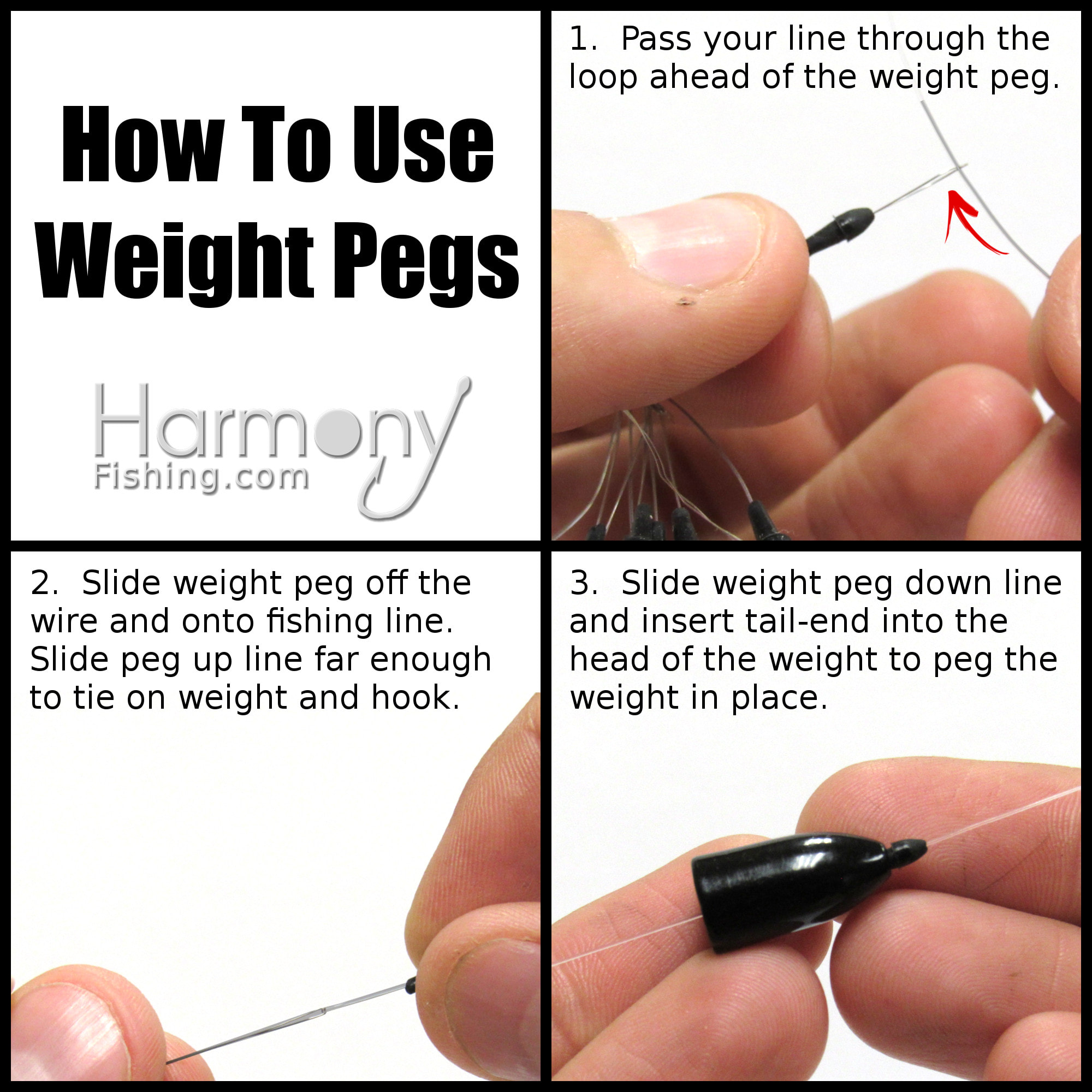 Harmony Fishing - Weight Pegs