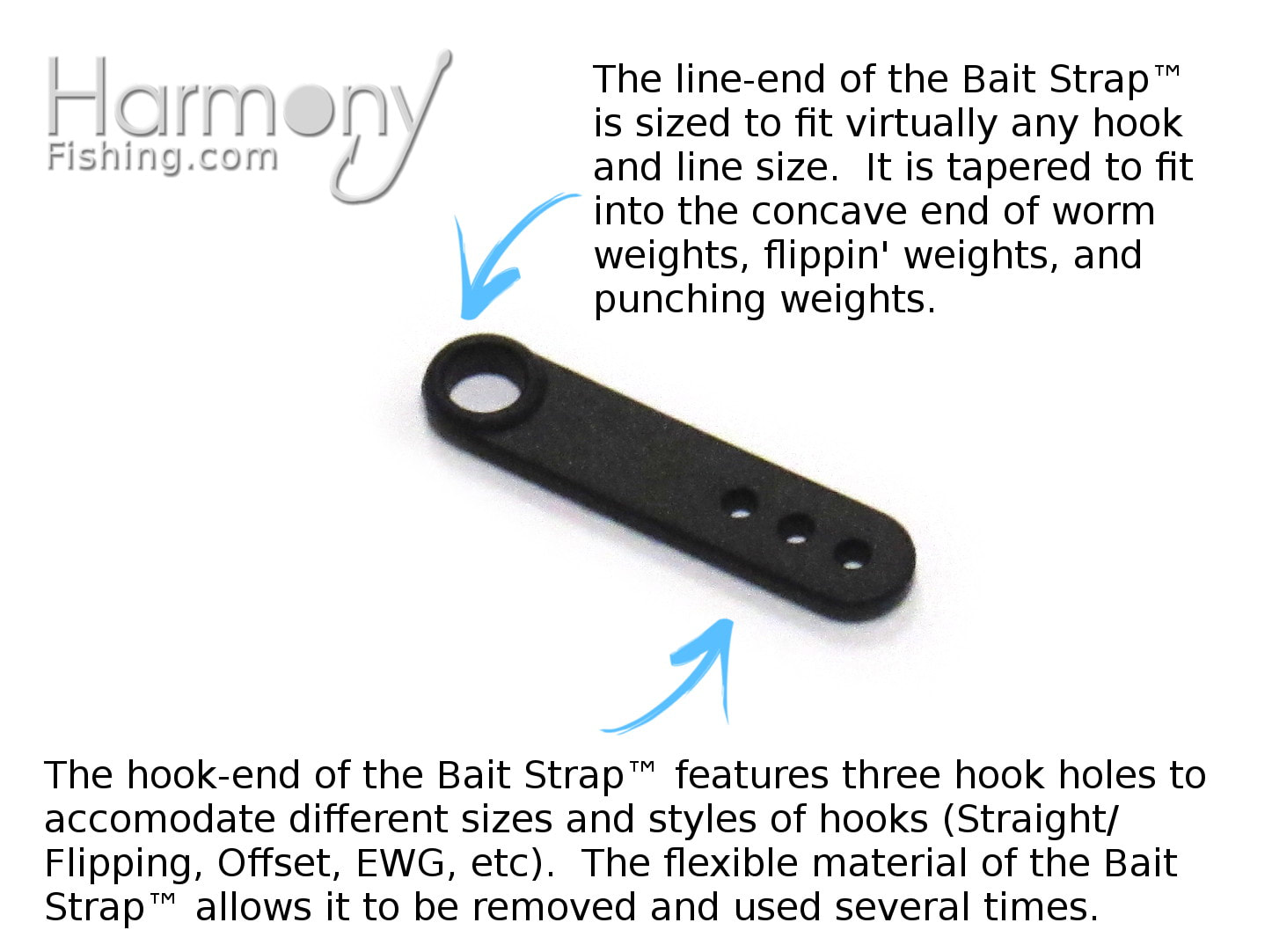 Bait Straps - Secure your soft plastic baits on your hook to
