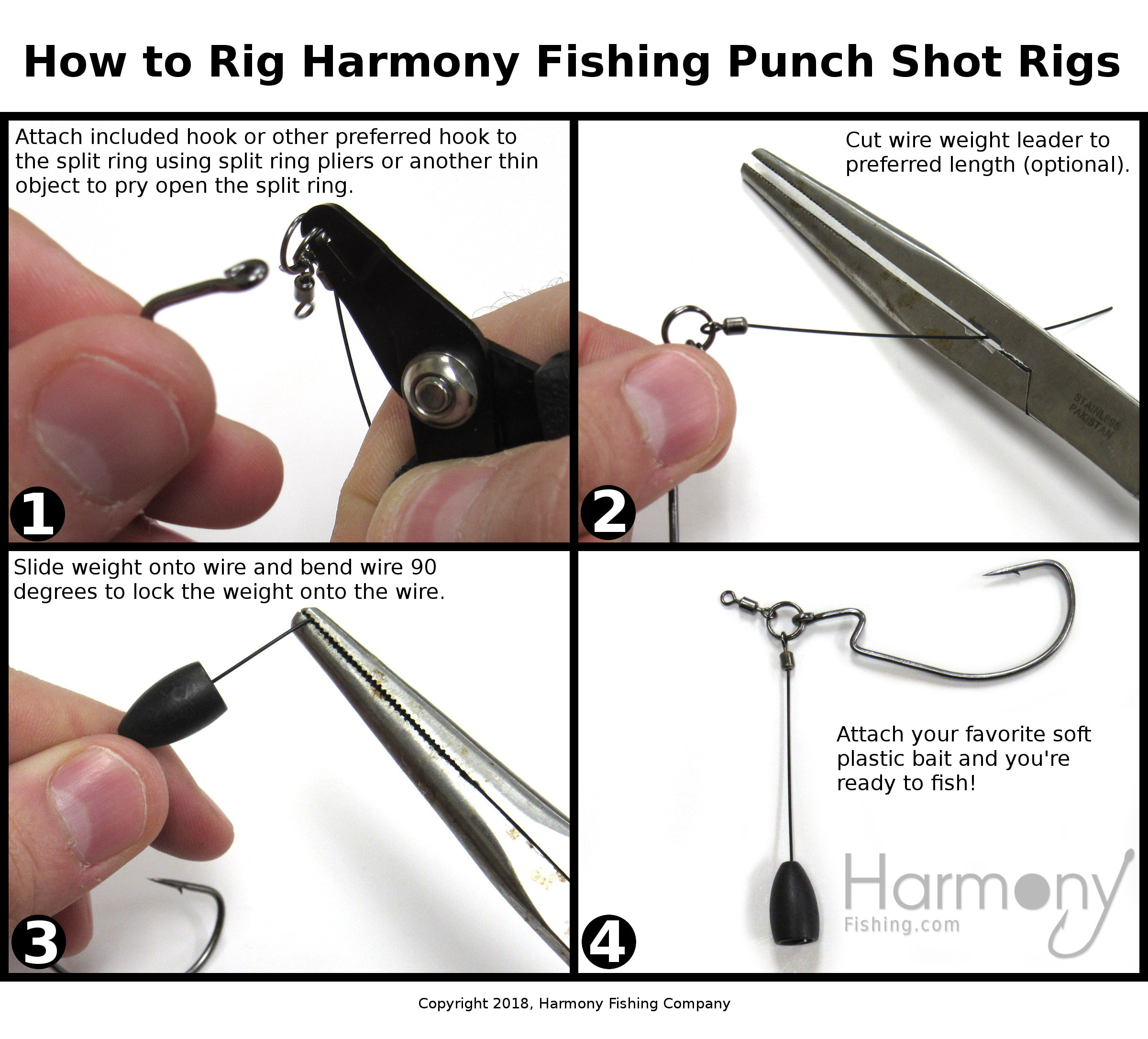 Punch Shot Rig Starter Kit (Punchshot Rigs, Hooks, Tungsten
