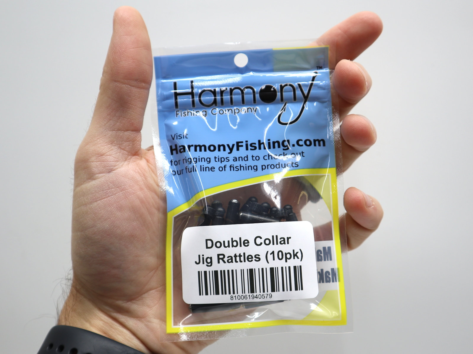 Harmony Fishing – Double Collar Slip-On Jig Rattles (10 Pack)