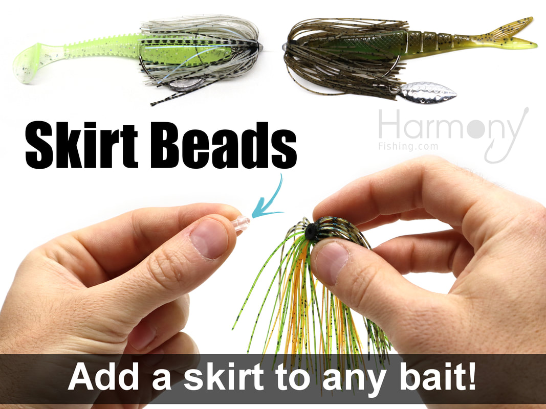 How To Rig Skirt Beads - Quickly and easily add a skirt to your favorite fishing  baits/lures. 